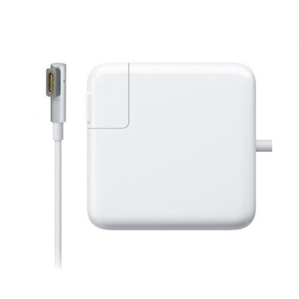 DeTech Laptop Adapter for Apple 60W 16.5V/3.65A Magsafe 1 magnetic 5 pin 2pin, White - 261